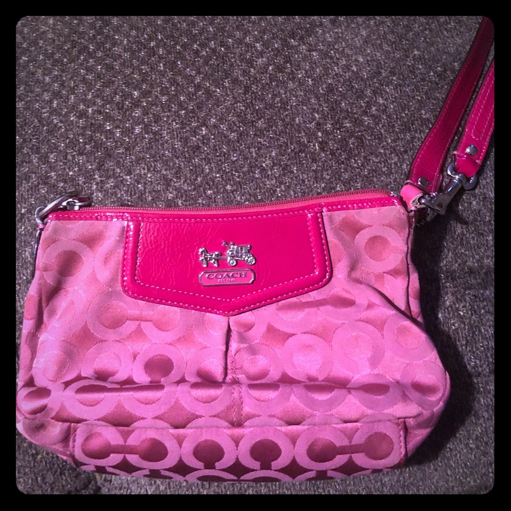 Coach large wristlet